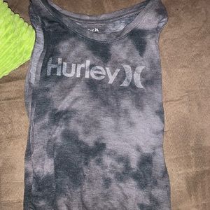 hurley tank top size small acid wash